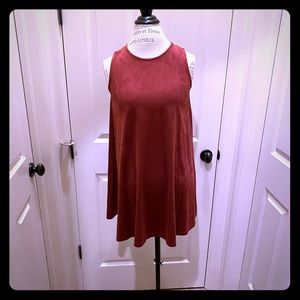 Red flow dress